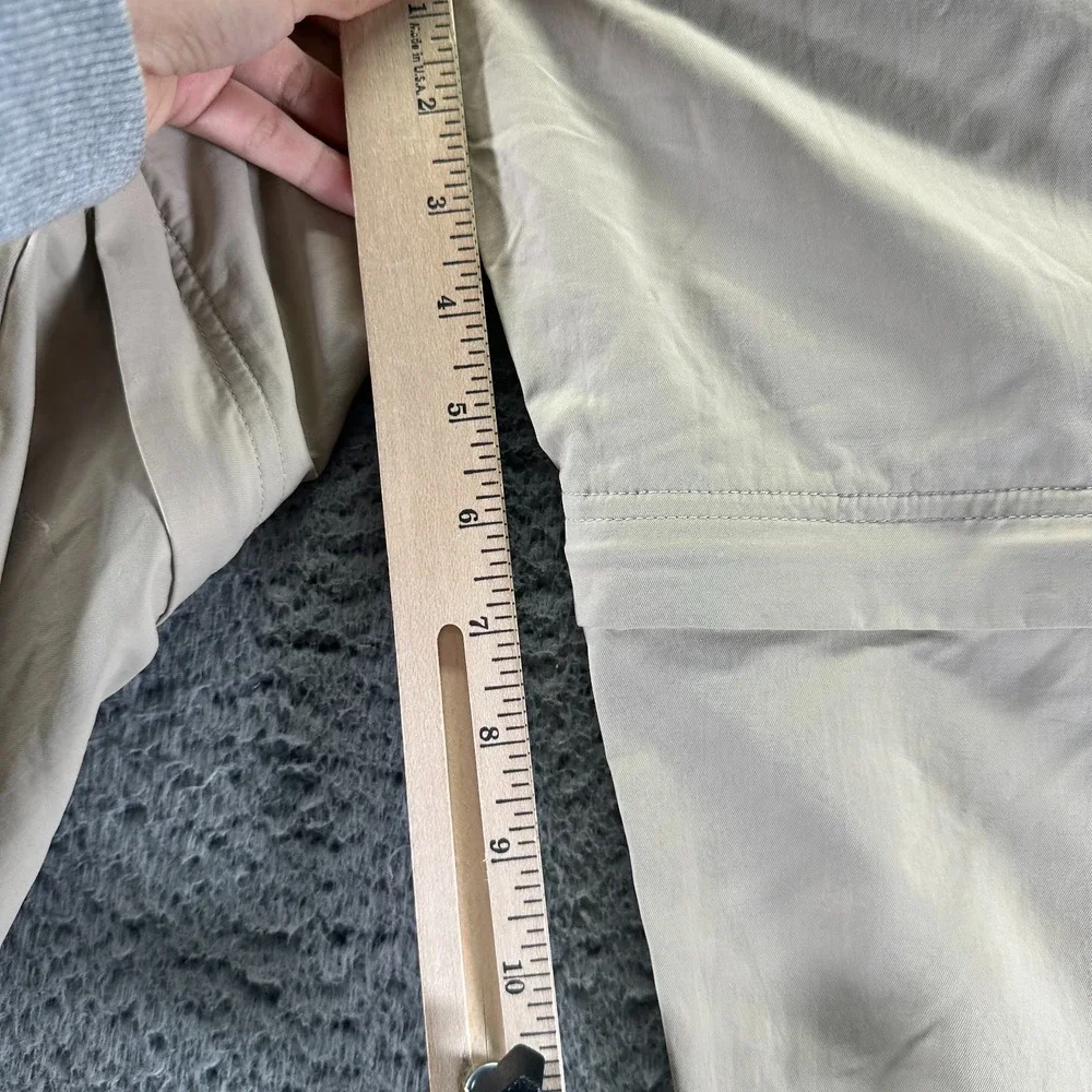 World Wide Sportsman Pant Mens L Brown Nylon Windbreaker Convertible Fishing